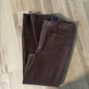 J Crew Lizzie corduroy wide leg patch pocket high rise pants.  EUC SZ 30